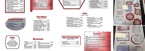Te' Menu, Menu for Te', Leola, Lancaster .